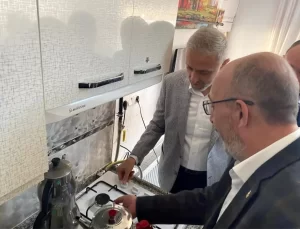 Naşa Beldesi Doğalgaza Kavuştu, İlk Abonelik Açılışı Yapıldı