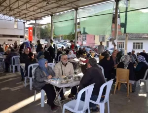 Nazilli’de şehitler ve kuraklık için hayır yapıldı