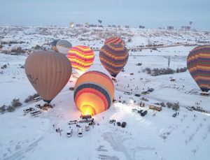 Nevşehir Kapadokya’da balon turları iptal edildi