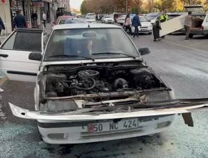 Nevşehir’de Park Halindeki Otomobilde Yangın Çıktı