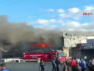 Niğde’de Otomobil Tamirhanesinde Yangın Çıktı