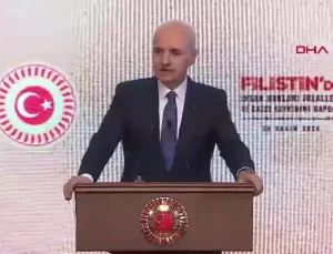 Numan Kurtulmuş, “Filistin’de İnsan Hakları İhlalleri ve Gazze Soykırımı” raporunun tanıtım programında konuştu