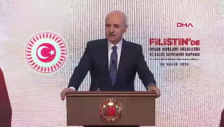 Numan Kurtulmuş, “Filistin’de İnsan Hakları İhlalleri ve Gazze Soykırımı” raporunun tanıtım programında konuştu