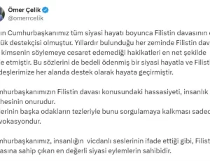 Ömer Çelik’ten Filistin Davasına Destek