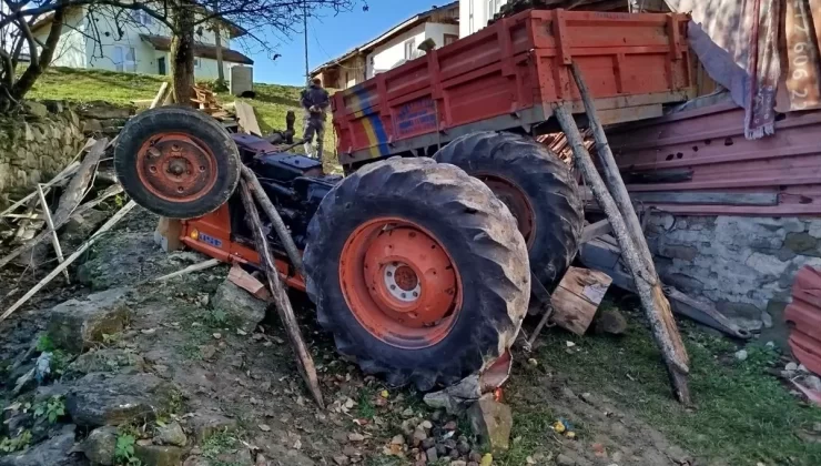 Ovacık’ta Traktör Devrildi, Sürücü Yaralandı