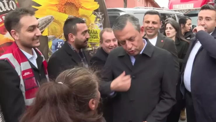 Özgür Özel Pazarcılarla Buluştu