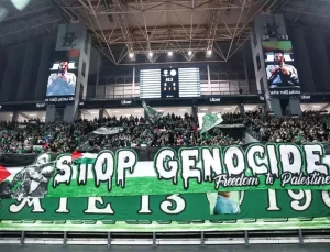 Panathinaikos’tan Filistin’e Destek