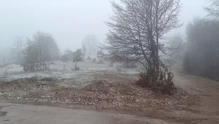 Pazaryeri’nde Mevsimin İlk Karı Yağdı