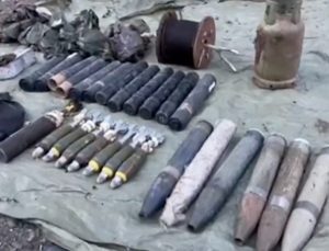 Pençe-Kilit Operasyonu bölgesinde teröristlere ait mağarada bulunan mühimmatlar imha edildi