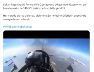 Pençe-Kilit Operasyonu’nda 3 PKK’lı Terörist Etkisiz Hale Getirildi