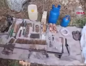 Pençe-Kilit Operasyonu’nda Teröristlere Ait Silah ve Mühimmat Ele Geçirildi