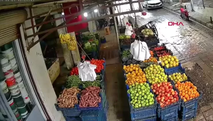 Reyhanlı’da Fırtına Manavın Çatısını Uçurdu