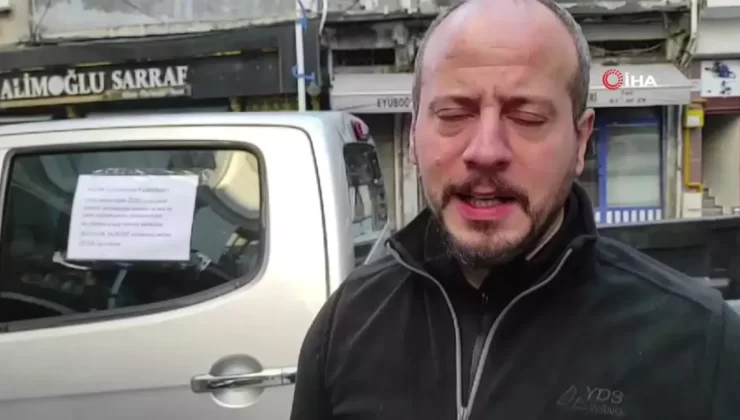 Rize’de Esnaftan Parkomat Protestosu