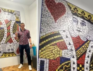 Rob Hallifax, Dünyanın En Büyük Oyun Kartını Yaparak Rekor Kırdı