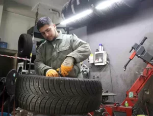 Sakarya’da Kış Lastiği Yoğunluğu