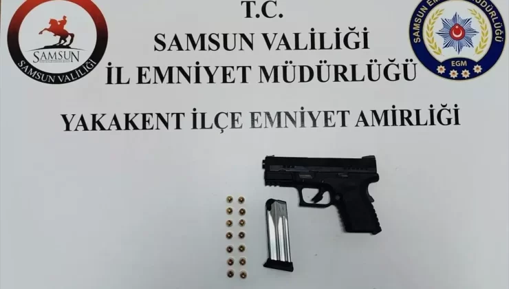 Samsun’da Araçta Ruhsatsız Silah Ele Geçirildi