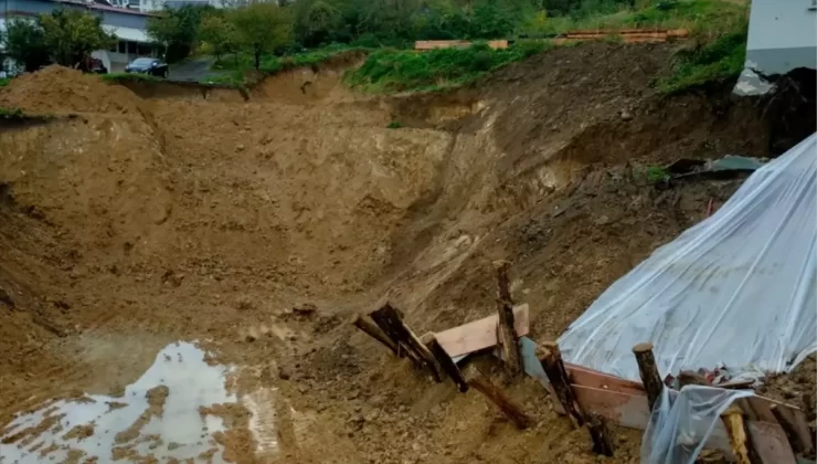 Samsun’da İnşaat Kazısı Sonrası Toprak Kayması