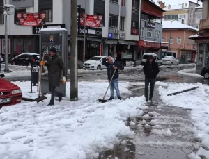 Samsun’da Kar Yağışı Etkili Oldu