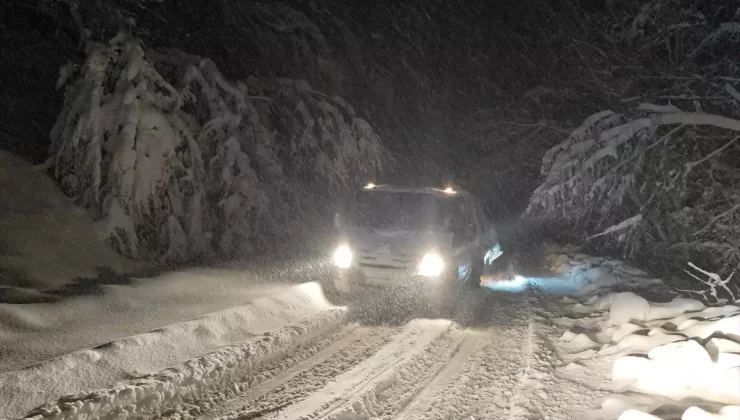 Samsun’da Kar Yağışı Etkili Oldu