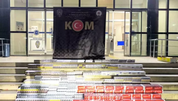Şanlıurfa’da 8 Bin Paket Kaçak Sigara Ele Geçirildi