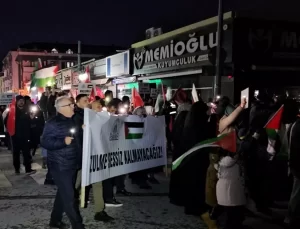 Sapanca’da Filistin’e destek yürüyüşü yapıldı