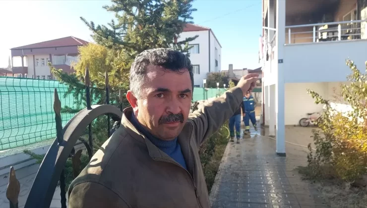 Şarkışla’da Balkon Yangını