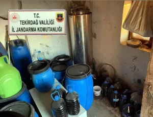 Şarköy’de Jandarmadan Sahte İçki Operasyonu: 1165 Litre Ele Geçirildi
