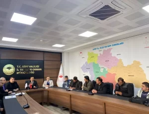 Siirt’te Balık Avlak Sahaları Toplantısı