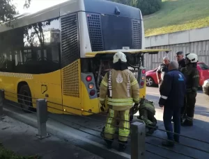 Şişli’de Boş Otobüste Yangın Çıktı