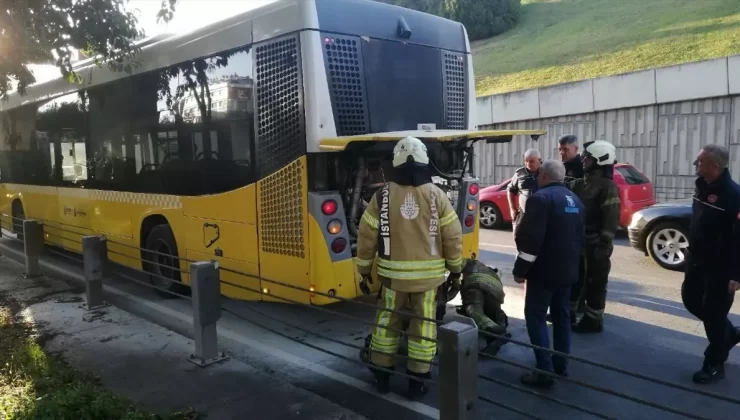 Şişli’de Boş Otobüste Yangın Çıktı