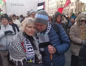 Stockholm’de İsrail’e Protesto