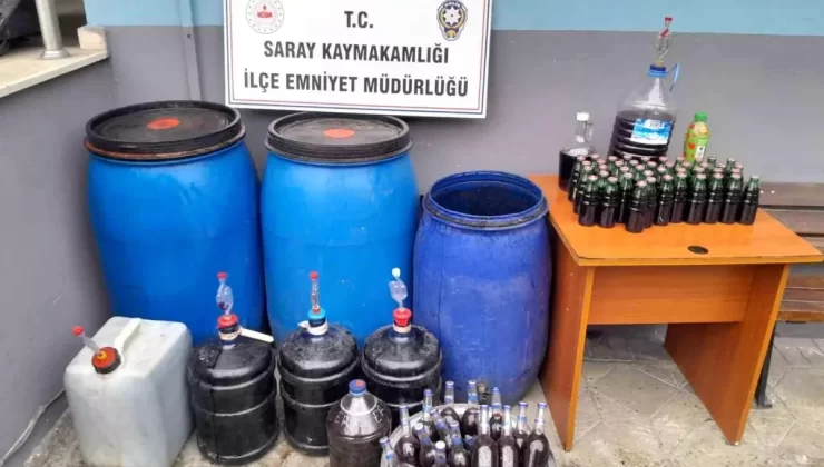 Tekirdağ’da Kaçak Alkol Operasyonu