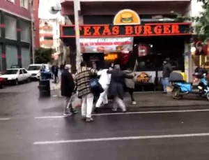 Tekirdağ’da Kavga: Bastonlu Dayak Kamerada