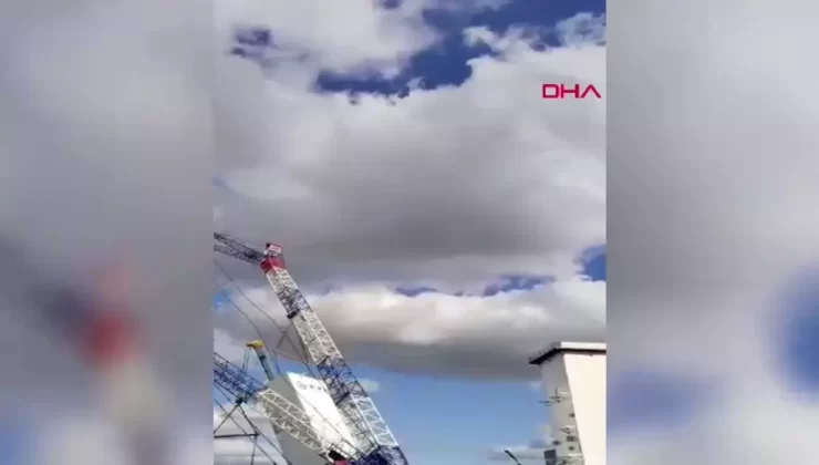 Tekkeköy’de Vinç Devrildi: İşçi Yaralandı