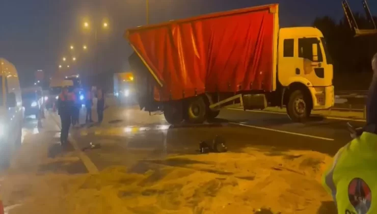 TEM Otoyolu’nda kaza! Edirne yönünde tüm şeritler kapatıldı