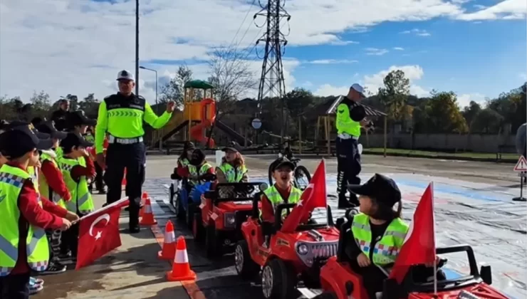 Terme’de Çocuklara Trafik Eğitimi