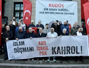 Trabzon’da Filistin’e Destek Yürüyüşü