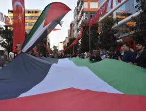 Trabzon’da Filistin’e Destek Yürüyüşü