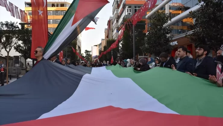 Trabzon’da Filistin’e Destek Yürüyüşü