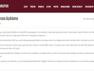 Trabzonspor’un Güncel Borcu 3 Milyar 940 Milyon TL