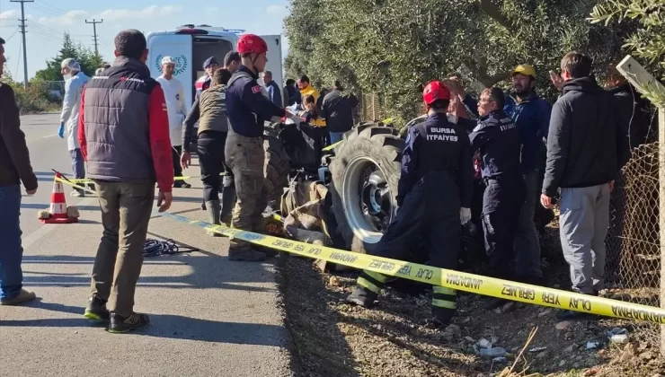 Traktör Devrildi, 1 Ölü