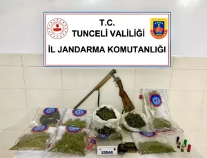Tunceli’de Uyuşturucu ve Silah Operasyonu