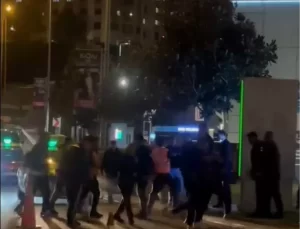 Üsküdar’da Bıçaklı Kavga Kameralara Yansıdı