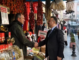 Vali Aksoy, Esnafı Ziyaret Etti