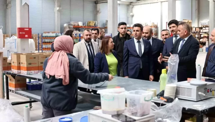 Vali Aygöl, Seramik Fabrikalarını Ziyaret Etti