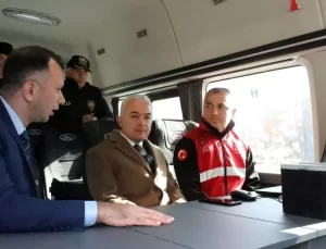 Vali Turan, Mobil Göç Noktası’nı İnceledi