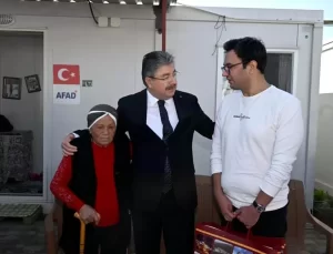Vali Yılmaz’dan Gülderen Teyze’ye Ziyaret