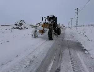 Van’da Kar Yağışı Nedeniyle Kapatılan Yolların Açılması Devam Ediyor