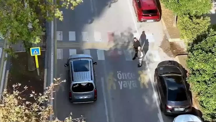 Yayaya Yol Vermeyen Sürücülere Dron Destekli Ceza