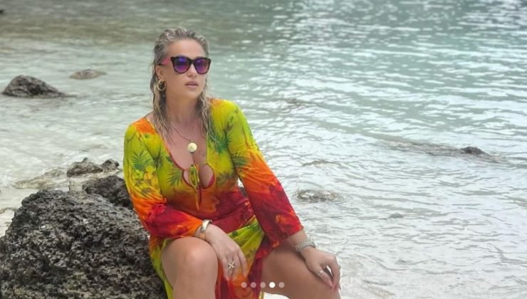 Yeliz Yeşilmen’i fil öptü! O anları sosyal medya hesabından yayınladı